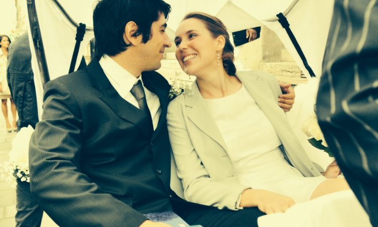 Mariage  insolite original en vélotaxi vélo-taxi  - Active Guides Paris